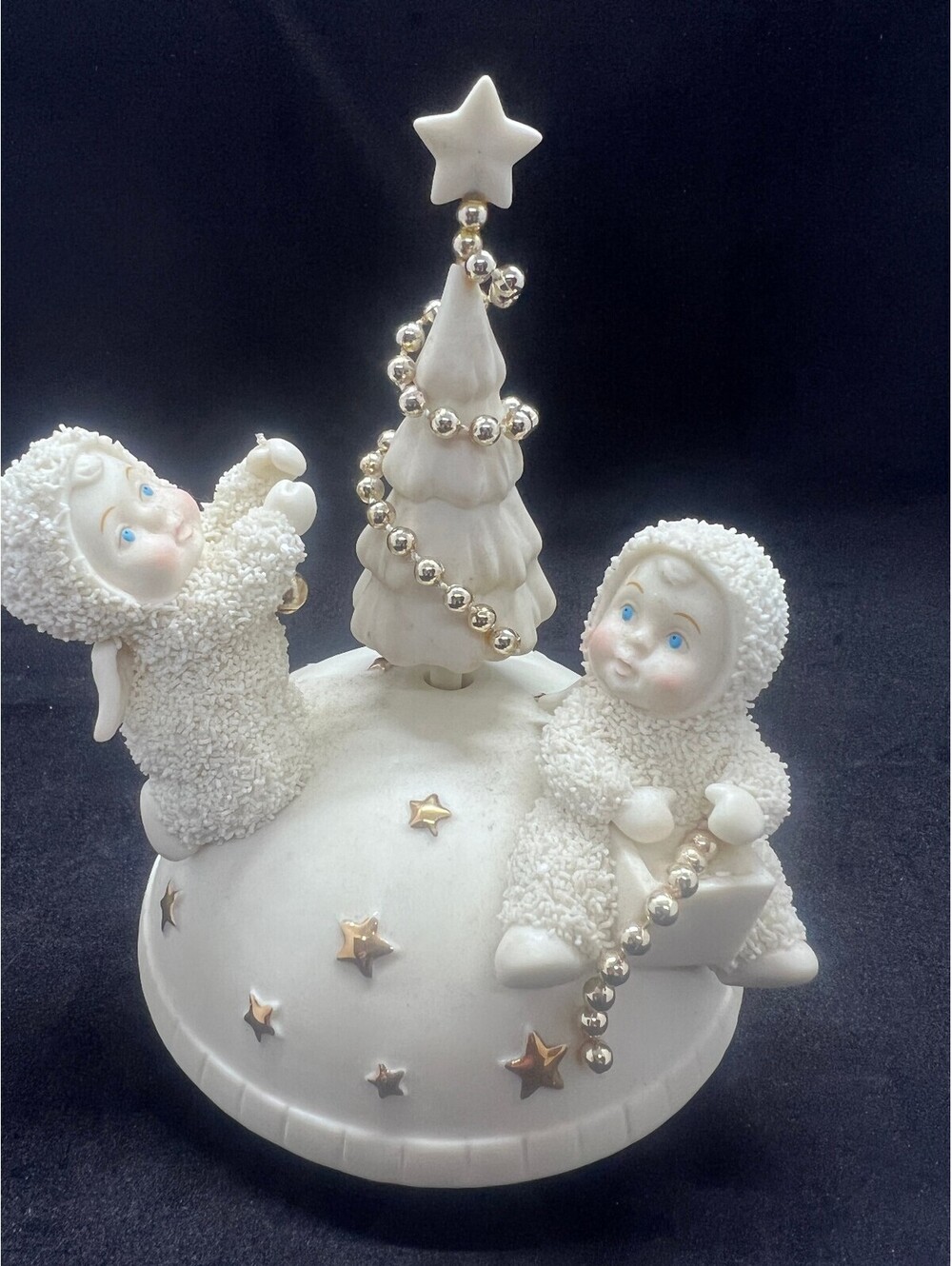 Department 56 Snowbabies Christmas Trimming the Tree Musical an Avon Exclusive